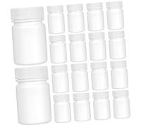 SOIMISS 20 Piezas Frascos para Pastillas Blancos Resistentes al Agua y Ligeros Botellas Portátiles para Medicina Caja Organizadora para Cápsulas Material Seguro y Fácil Apertura