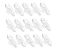 SOIMISS 200 Piezas Almohadillas de Silicona para Nariz de Gafas Suaves Cojines Insertables para Puente Nasal Almohadillas de Repuesto Cómodas y Duraderas para Monturas de Lentes