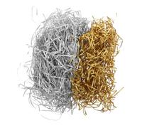 SOIMISS 200g Papel de Metalizado Brillante para Relleno de Cajas para Cestas Manualidades y Decoración de Fiestas Incluye Papel Triturado Arrugado