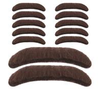 SOIMISS 20piezas Barba Falsa y Bigote para Disfraz Vello Facial Realista Accesorio de Barba Pirata para Cosplay de Adulto Bigote Divertido para Hombre