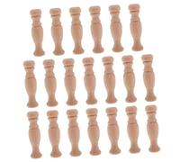 SOIMISS 20piezas Capital Romana De Madera Decorativo Soportes De Pilares para Manualidades De Madera para Escalera Interior y Muebles De Restaurante