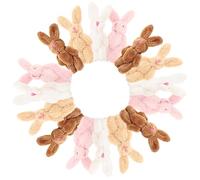 SOIMISS 20piezas Conejo De Peluche Mini Suave para Niño Niña Decoración Creativa DIY Conejito Adorable para Cumpleaños y Hogar De Colores Pastel