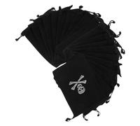 SOIMISS 25 Piezas Bolsas de Obsequio para Fiestas Piratas Bolsa de Golosinas de Calavera con Cordón para Dulces para Favors de Fiesta Decoraciones de Cumpleaños Aventuras de Botín