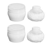 SOIMISS 2juegos De Polvo Corporal Para Bebés De Talco Portátil Blanco De Para Polvos De Peluche Para Bebé Higiene y Recien Nacido Niño