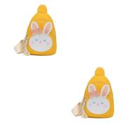 SOIMISS 2piezas Bolso Bandolera Infantil Diseño De Conejo Mochila De Moda Para Niño Niña Strap y Resistente Al Agua Para Actividades Al Aire y Escuela