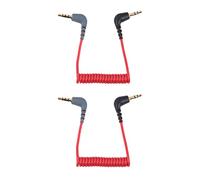 SOIMISS 2Piezas Cable de Transformación para Móviles Paquete de Cables de Audio de Estable y Duradera para Micrófonos y Auriculares