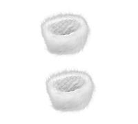 SOIMISS 2piezas Diadema De Piel Sintética Imitada Para Mujer Cálida y Suave Accesorio De Moda Blanco Para Otoño Invierno