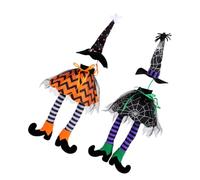 SOIMISS 2piezas Enfriador de Botellas de Halloween Tapas Forma de Sombrero de Bruja y Patas Largas Fundas para Botellas de Vino para Decoración de Mesas Festivas Vino o Cerveza