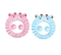 SOIMISS 2piezas Gorro de Ducha Orejeras Gorros de Baño de Eva Ajustables para Champú Ducha y Baño Infantil