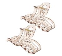 SOIMISS 2piezas Heart-shaped Hair Clips Non- Wave Hair Clamps for Updos and Half-up Styles Accessories for Everyday Use
