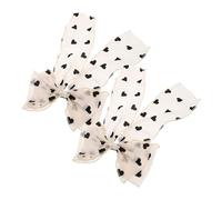 SOIMISS 2piezas Horquilla De Lazo Pinza Pelo Lazo Estampado De Lunares Para Mujer Accesorios Decorativos Para Fiestas Diario Pinzas Pelo