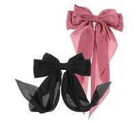 SOIMISS 2piezas Horquilla de Lazo Pinzas Pelo Lazos para Mujeres Accesorios para Adolescentes Cintas Pelo para Fiestas de San Valentín Grandes Pinzas para Coletas