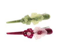 SOIMISS 2piezas Horquilla en Forma de Pinza de Pato Flores Decorativas Accesorios para Cabello Mujeres y Niñas Uso Peinado