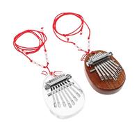 SOIMISS 2piezas Mini Pianos de Pulgar Kalimba de Notas con Cordón Instrumento Musical para Principiantes y Decoración del Hogar