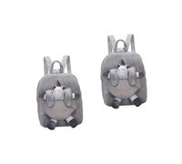 SOIMISS 2piezas Mochila De Juguete De Peluche Extraíble Bolsa De Merienda para Guardería y Preescolar Mochila De Peluche