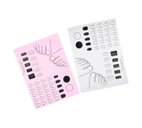 SOIMISS 2piezas Puntos de Uñas Silicona para Técnicas de Manicura y Práctica de Uñas