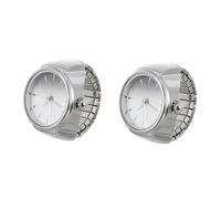 SOIMISS 2piezas Reloj Anillo Elástico De Moda para Dedo Reloj De Cuarzo Decorativo para Festival y Ocasiones Especiales