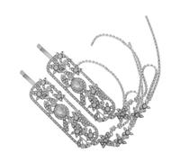 SOIMISS 2piezas Sequined Bridal Headband with Tinsel Trim for Wedding Dresses and Bridal Parties
