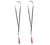 SOIMISS 2piezas Silbato De Adiestramiento De Mascotas Silencioso para Perros y Caballos con Cordón Unidades Rojas para Deportes De Supervivencia y Adiestramiento De Cachorros