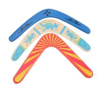 SOIMISS 3 Bumeranes De Madera Juguetes para Niños Juguete Volador Deportivo y Atrapar para Exteriores Obsequio Infantil para Niños y Niñas