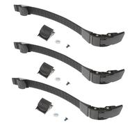 SOIMISS 3 Juegos de Correas Hebilla para Patines de Hielo Ajustables y Resistentes Color Negro Tornillos Incluidos Suministro Profesional para Reparación y Fijación en Patines de