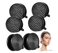 SOIMISS 3 Pares Aretes Kit De Oído Pendientes De Aro Para Dormir Orejeras De Oro Segundo Piercing Pendientes Anillos Aros Pendientes Durmientes Hélice Nariz Doble Acero Inoxidable Black