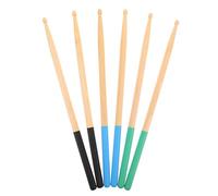 SOIMISS 3 Pares juego de baquetas de madera tambores de percusión accesorios para instrumentos musicales baquetas de percusión de madera palos de baterista arce