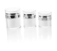 SOIMISS 3 piezas Botellas de Crema y Loción de Portátiles de Tarros Doble Capa Resistentes Caídas para Viaje y Almacenamiento de Cosméticos
