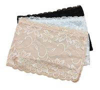 SOIMISS 3 Piezas Chaleco con Paneles Invisibles Tops De Tubo Negros para Mujer Vestidos para Niña Sujetadores Bandeau Cubrir El Escote Tubo De Encaje Flores De Las Mujeres Consejos