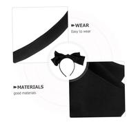 SOIMISS 3 Piezas Diademas Negras con Lazo Grande Accesorios para Mujer y Niña Diseño Elegante para Fiestas Diario y Sesiones Fotográficas Cómodas y Duraderas