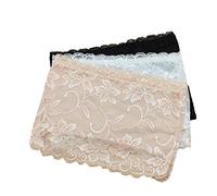 SOIMISS 3 Piezas para Mujer Floral Encaje Tubo Superior Sujetador Bandeau Strapless Bras sin Costura Elástico Pecho Envoltura para Mujeres Niñas Tamaño M Color Mixto