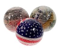 SOIMISS 3 Piezas Pelota de Golf para Principiantes, Balón de Golf, Caucho Sintético de 2 Capas, Control Drop-and-Stop, Ligera, para Entrenamientos y Calentamientos, Tenis Varios Estilos