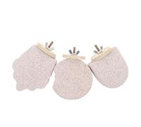 SOIMISS 3 Piezas Perch Stand with Natural Volcanic Stone for Bird Beak Care Parrot Chewing Toys for Claw Grinding Easy to Install Bird Cage Accessories Cockatiel Lovebird