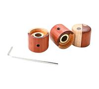 SOIMISS 3 piezas Perillas de Control de Guitarra de Madera de Arce y Palisandro con Anillo de Cobre de Pomos de Volumen y Tono Compatibles con Guitarras Eléctricas Fáciles de Instalar y
