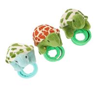 SOIMISS 3 Piezas pulsera de felpa pulsera animales de peluche abrazador de animales de peluche pulsera con broche de animal de peluche pulsera animal algodón