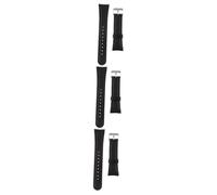 SOIMISS 3 Piezas reloj inteligente relojes de pulsera para mujer relojes inteligentes para hombres banda smartwatch smart watch correa de reloj de cuero correa de cuero piel genuina Black