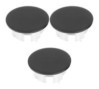 SOIMISS 3 Piezas Tapón Metálico Negro para Desagüe de Lavabo de Cerámica, Instalación Fácil y Superficie sin Rebabas para Fregaderos bajo Encimera