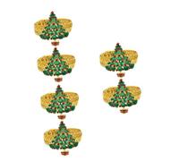 SOIMISS 3 Series Cierre De Cortina De Navidad Christmas Tree Xmas Tree Revestimientos Echar para Manos Soporte De Pared para Sujetar Cortinas Hebilla De Cortina De Metal 2 Piezas X 3