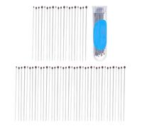 SOIMISS 300 Alfileres Entomológicos de Acero Inoxidable para Fijar Insectos y Mariposas Kit 3 Frascos de Plástico Herramientas para Colecciones Escolares y Proyectos Científicos