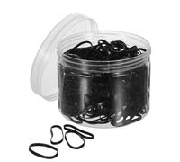 SOIMISS 300 Piezas Gomas Elásticas Negras Pelo Pequeñas de Goma para Fiestas Escuela o Peinados Diarios Pelo de Mujer