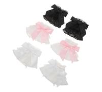 SOIMISS 3pares Esposas Falsas de Encaje para Mujer Mangas Lazo Accesorio Fotográfico para Manicura y Exhibición de Manos