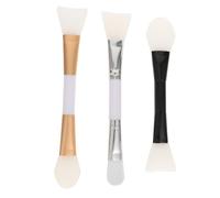 SOIMISS 3piezas Cepillo Para Mascarilla De Silicona y Barra Para Mascarilla Herramientas Manuales De Bricolaje De Doble Extremo Agitador Facial Para Uso Spa y Cuidado Piel Colores Surtidos