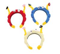 SOIMISS 3piezas Diadema Creativa De Spa Forma De Hongo Diadema Divertida Para Lavarse La Cara Accesorios De Dibujos Animados Cabello Para Mujeres y Niñas