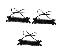 SOIMISS 3piezas Diadema De Encaje Lolita Para Cosplay Accesorio De Cabello Dulce Para Fiestas y Eventos Estilo Gótico