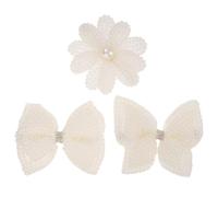 SOIMISS 3piezas Pinza Pelo Perlas y Lazo Accesorio Pelo de Moda para Eventos Escolares y Looks Casuales