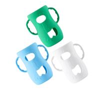 SOIMISS 3piezas Porta Botellas De Vidrio Con Asas Fundas De Silicona Para Biberones Para Alimentación Infantil