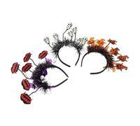 SOIMISS 3piezas Tocado De Halloween Diadema Para Disfraz De Forma De Espeluznante Accesorios Cabello Para Fiesta De Tocado De Vampiro Decoración Para Fiesta