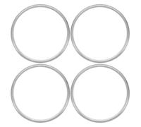 SOIMISS 4 Anillos Adaptadores de Aluminio de 90 Mm para Sellador Automático de Vasos, Anillo de Borde Alto Compatible Selladora de 95 Mm, Repuesto para Sellar Vasos de Papel y Plástico