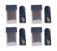 SOIMISS 4 Juegos de Núcleos para Compás 20 MM Sacapuntas Portátil Recambios Lisos para Compás de Dibujo Accesorios Escolares y Oficina para Estudiantes