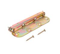SOIMISS 4 Juegos Soportes de Montaje Superficial para Cama Herrajes de Conexión Resistentes de Hierro para Cabezales y Pies de Cama Kit Completo con Tornillos para Ensamblaje Rápido